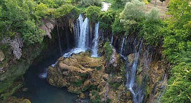 Yerköprü Şelalesi ziyaretçilerin uğrak noktası oldu