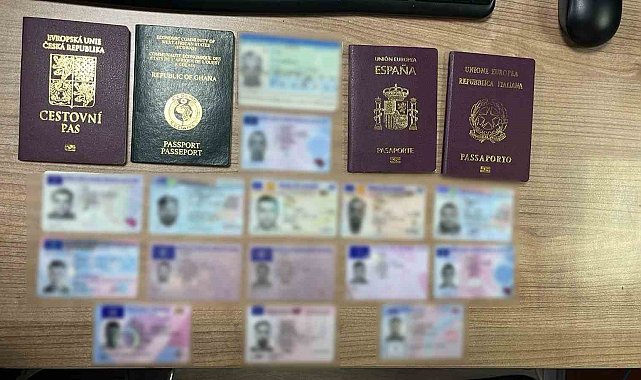 Yurt dışına gönderilecek kargodan sahte pasaport ve kimlik çıktı