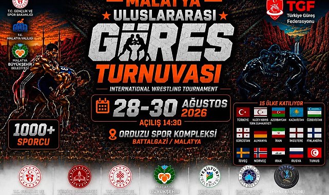 15 ülkeden bin 19 güreşçi Malatya'da mindere çıkacak