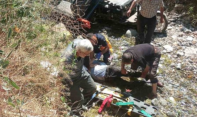 3 tekerlekli motor dere yatağına devrildi: Dede öldü, 2 torunu yaralandı