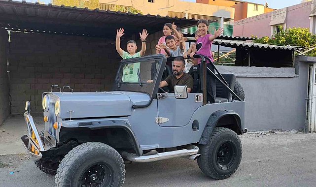 'Altıncı evladım oldu' dediği 74 yıllık cipini, 1 buçuk yıllık çalışmayla restore etti