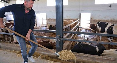 Ahırların elektrik işini yaparken, devlet desteğiyle besi çiftliği kurdu
