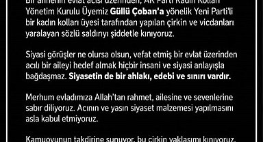 AK Parti'den ölmüş evlat üzerinden yapılan sözlü saldırıya kınama