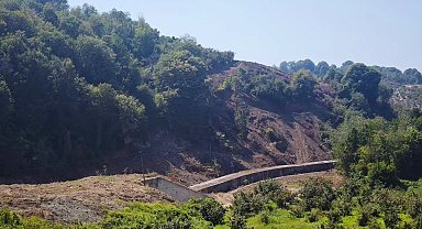 Akçakoca-Melenağzı çevre yolu projesinde çalışmalar sürüyor
