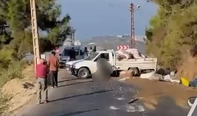 Alanya'da lastiği patlayan kamyonet kaza yaptı: Sürücü hayatını kaybetti