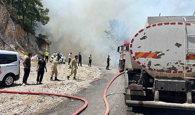 Alanya'da orman yangını