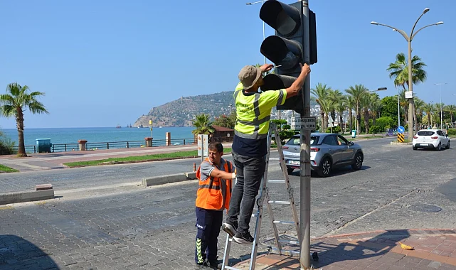 Alanya'da sinyalizasyonlara genel bakım
