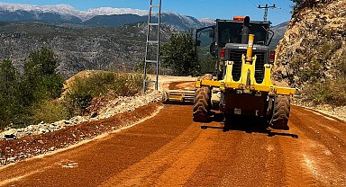 Alanya'nın kırsal yollarında yoğun mesai