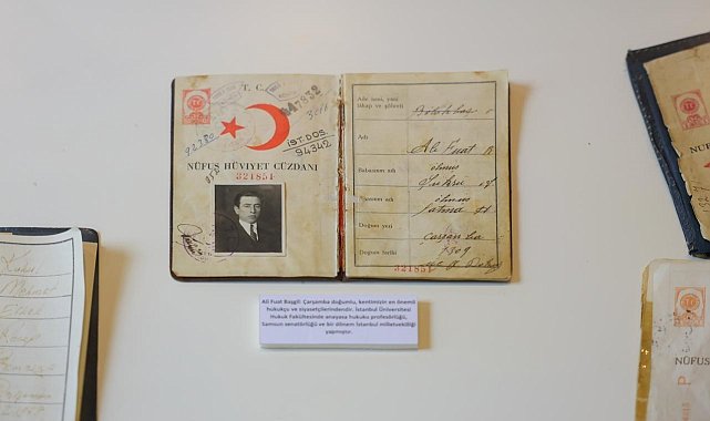 Ali Fuat Başgil'in kimliği Kent Müzesi'nde sergileniyor