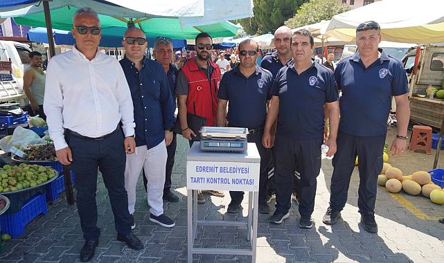 Altınoluk Salı Pazarı'nda denetimler sıklaştırıldı