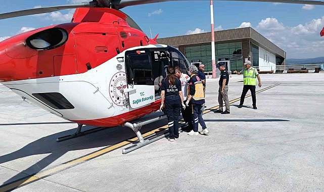 Ambulans helikopter 51 yaşındaki hasta için havalandı