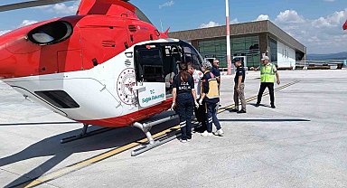 Ambulans helikopter 51 yaşındaki hasta için havalandı