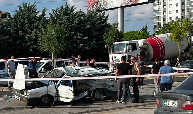 Ankara'da trafik kazası: 1 ölü, 2 yaralı