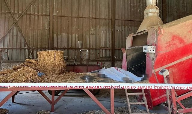 Ankara'da yem makinesine düşen işçi hayatını kaybetti