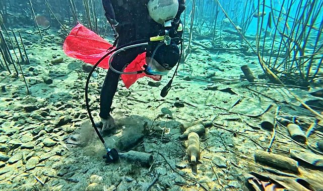 Antalya'nın doğal sit alanındaki içme suyu kaynağında 'Olmaz bu kadar 'dedirten görüntüler