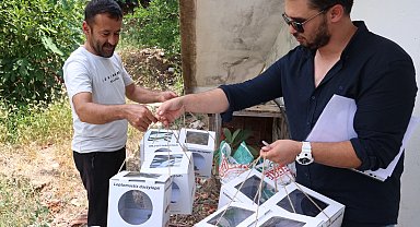 Antalya'da 800 dekar araziye faydalı böcek desteği