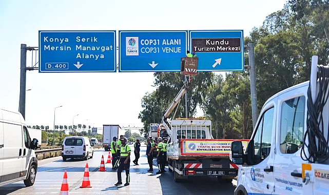 Antalya'nın yolları COP31 İklim Zirvesi'ne hazırlanıyor