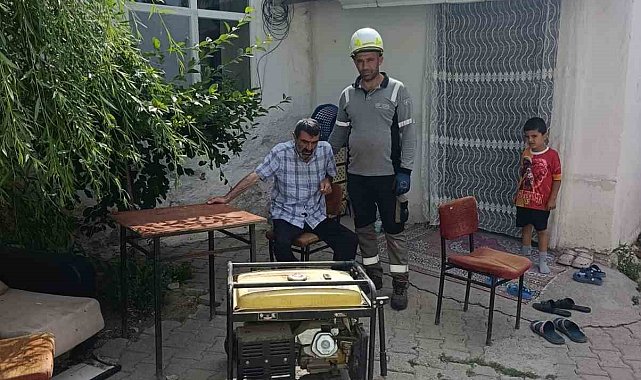 Aras EDAŞ'tan planlı bakım sürecinde hastaya mobil jeneratör desteği