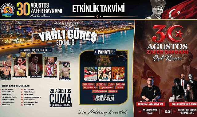 Atakum'da 30 Ağustos coşkusu günler öncesinden başlayacak