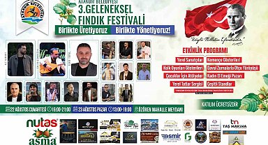 Atakum'da Geleneksel Fındık Festivali başlıyor