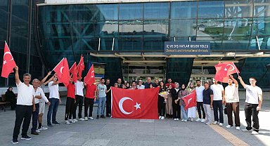 Avrupa üçüncüsü Afal Erzincan'da coşkuyla karşılandı