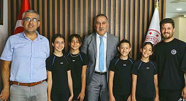 Aydın Gençlik ve Spor İl Müdürü Yığmatepe başarılı sporcuları ağırladı