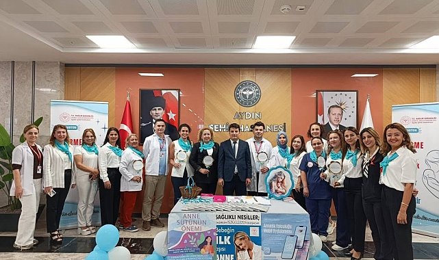 Aydın Şehir Hastanesi'nde anne sütünün önemine dikkat çekildi