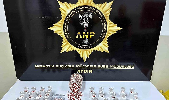 Aydın'da uyuşturucu operasyonu: 2 bin 456 sentetik ecza ele geçirildi