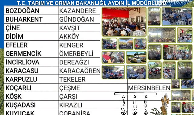 Aydın'ın 17 ilçesinde üreticiler tarım gündemi için buluşacak