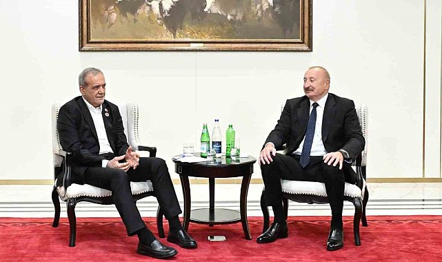 Azerbaycan Cumhurbaşkanı Aliyev, İran Cumhurbaşkanı Pezeşkiyan ile Bişkek'te görüştü