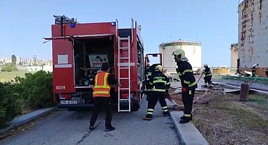Azerbaycan'da petrol tankında çıkan yangına hızlı müdahale