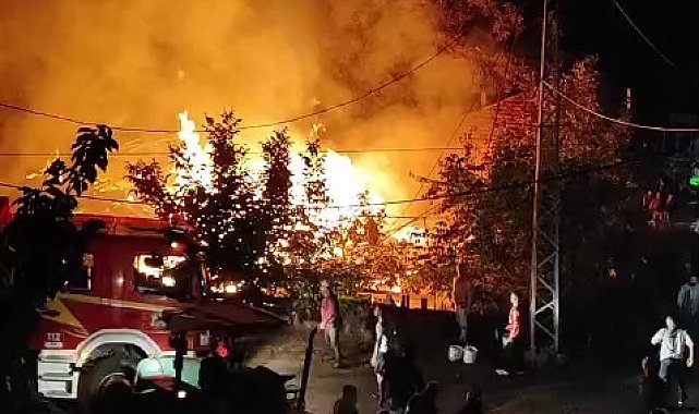 Baba oğlun evi yangında kül oldu