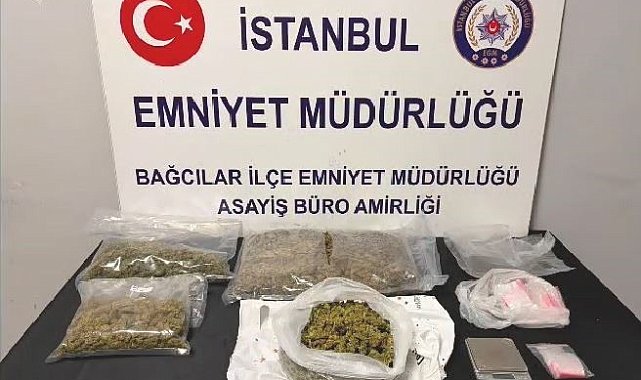 Bağcılar'da iş yerine uyuşturucu operasyonu: 1 kilo 740 gram esrar ele geçirildi