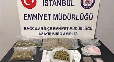 Bağcılar'da iş yerine uyuşturucu operasyonu: 1 kilo 740 gram esrar ele geçirildi