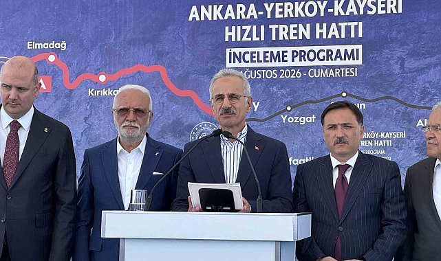 Bakan Uraloğlu: "Yerköy - Kayseri Yüksek Hızlı Tren Projesi'nde işin yarısını tamamladık"