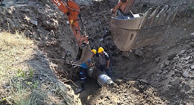 Balıkesir'de 40 yıllık içme suyu hattında bakım ve onarım