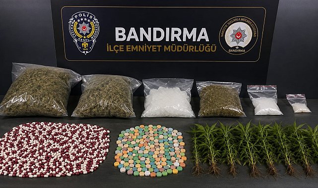 Bandırma'da 8 ayda 21 kilodan fazla uyuşturucu ele geçirildi