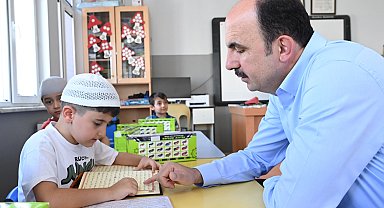 Başkan Altay, Halit Eroğlu Kur'an Kursu'nda öğrencilerle buluştu