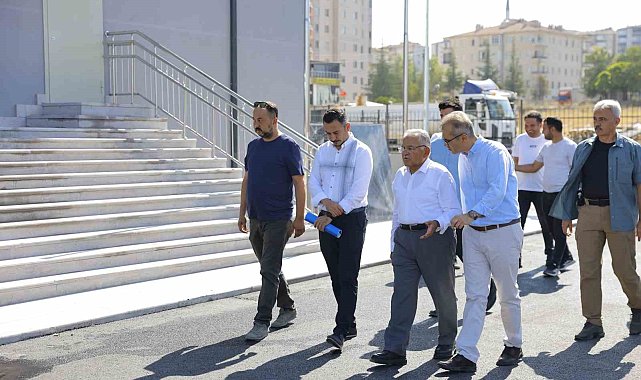 Başkan Büyükkılıç'tan 85 milyon TL'lik yatırım maliyetli eğitim yuvasında inceleme
