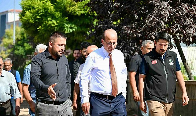 Başkan Geçit, Çavuşoğlu mahallesindeki asfalt serim çalışmalarını inceledi