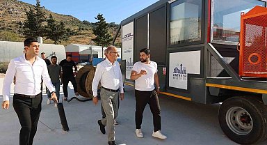 Başkan Yapar, Asfalt Plent Tesisi'nde incelemelerde bulundu