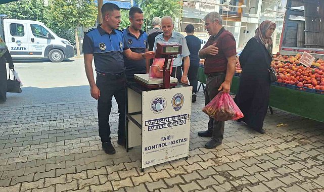 Battalgazi'de semt pazarlarına yönelik denetimler sürüyor