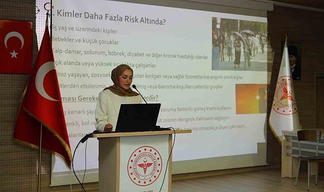 Bayburt'ta iklim krizinin sağlığa etkileri anlatıldı