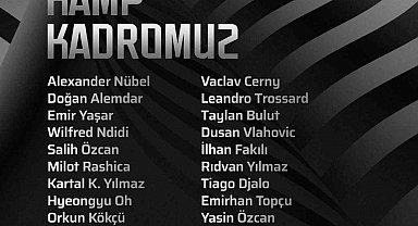 Beşiktaş'ın Corendon Alanyaspor maçı için kamp kadrosu belli oldu