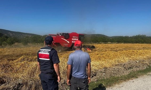 Biçerdöver operatörlerine yangın uyarısı