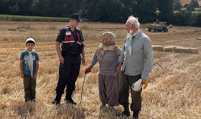 Bilecik'te biçerdöver operatörlerine yangın uyarısı