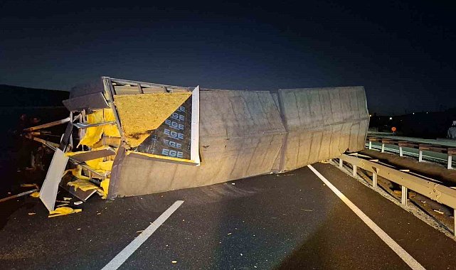 Bilecik'te karavan devrildi: 1 yaralı