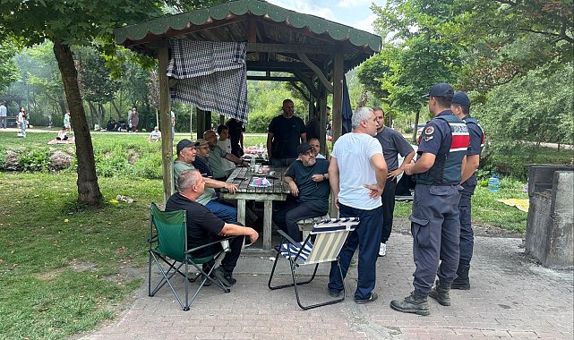 Bilecik'te mesire alanında 150 vatandaşa hırsızlık uyarısı