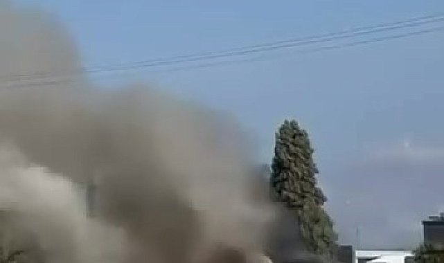 Bir anda patlayan trafo paniğe sebep oldu