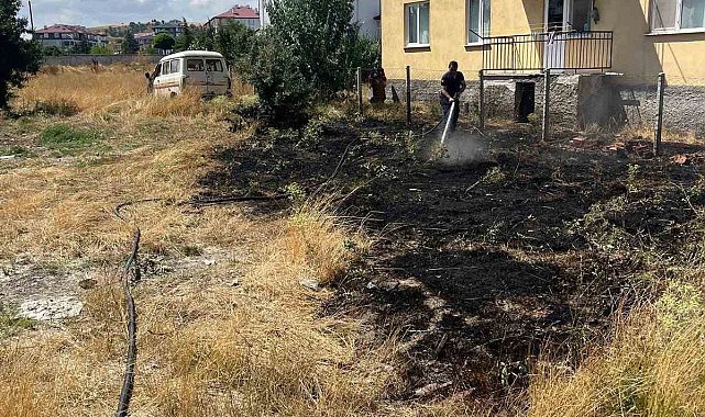 Bolu'da 2 köy ve 1 mahallede ot yangını